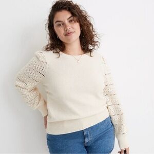 Madewell Women's Bobble Sleeve Sweater